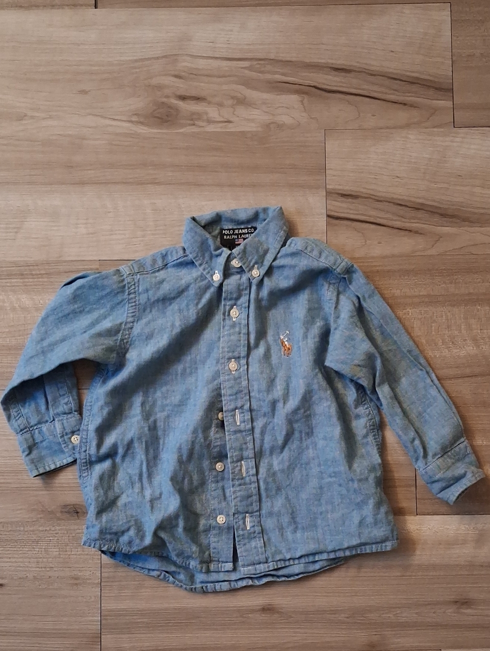Ralph Lauren Chambray Button-Down Shirt for Kids Size 2T (N)